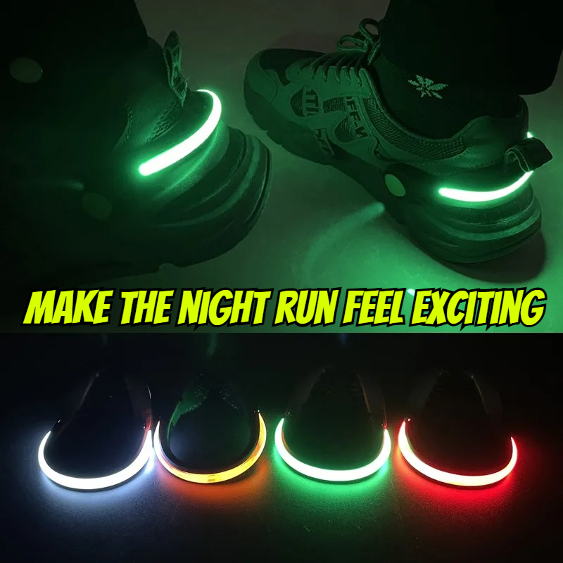 Cycling Shoe Covers - أضواء LED للسلامة الليلية تُثبت على