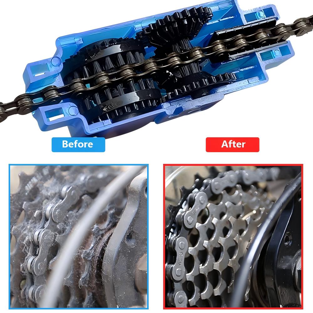 فرشاة تنظيف سلسلة الدراجة، فرش - مراجعة Cycling Gear Kit وسعره