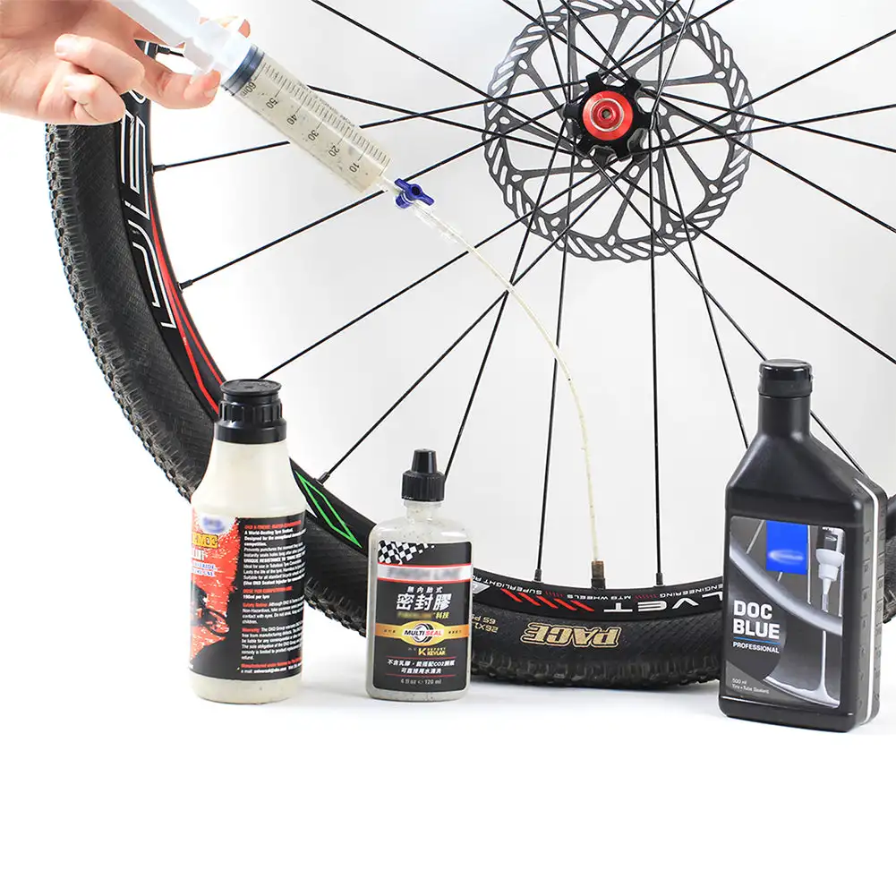أداة حقن سائل إطارات الدراجات  - مراجعة Tubeless Tire Sealant وسعره