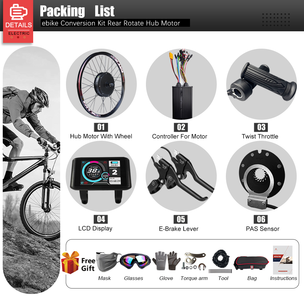 60 فولت 3000 واط دراجة كهربائي - مراجعة Cycling Gear Kit وسعره